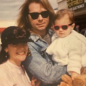 Olivia Hussey Instagram - #fbf to David,baby India and I on Venice beach sidewalk❤️💕Happy Memory🙌👍