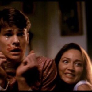 Olivia Hussey Instagram - It was fun playing ‘crazy’ with Actor Henry Thomas in ‘Psycho4’#tbt❤️🙏🌞