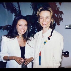 Olivia Hussey Instagram - #fbf to hanging out at my baby shower with lively Peggy Lipton❤️🙏🌹🌹🌹#RIP#FBF#memories#babyshower#love#fun#happytimes#instagood❤️🙏