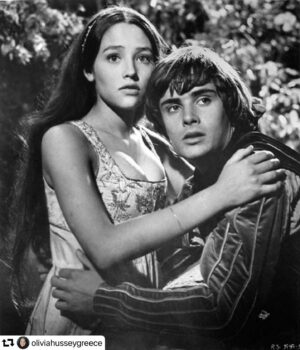 Olivia Hussey Instagram - Happy Birthday to my sweetest dearest friend and Romeo ❤️🙏Hope your having the best day ever🎉See you soon❤️🙏❤️Love and light always’Juliet’😉😂🎂🙏❤️#birthday#goodmorning#goodvibes#love#friends#foreverfriendships#eternallove#forever#happybirthday#instagood🎉