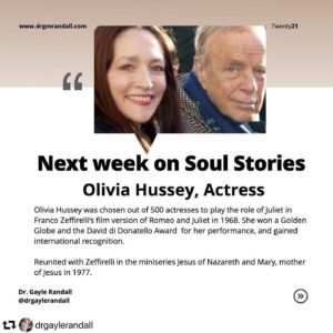 Olivia Hussey Instagram - So Happy to do this podcast with my amazing Intergrative doctor@drgaylerandall🙏So Grateful to her for my health🙌🙏❤️🌞😇🥰