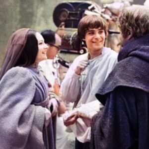 Olivia Hussey Instagram - And the laughter and fun continued 😂❤️I loved working with Milo and Leonard#fbf#filming#romeo&juliet🥰