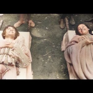 Olivia Hussey Instagram - Sharing a giggle together during our death scene😂❤️🙏🙌😉#tbt#fun#memories#romeo&juliet#filming#instagood🙏