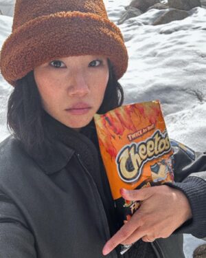 Olivia Liang Instagram - dying to be sponsored by xxtra flamin’ hot cheetos