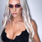 Olivia Kippen Instagram - Ummm, thank you @emilycaitlan for my vampy look this past weekend for #doubleornothing LITERALLY said make me a vampire and she did her thing 🥹🦇