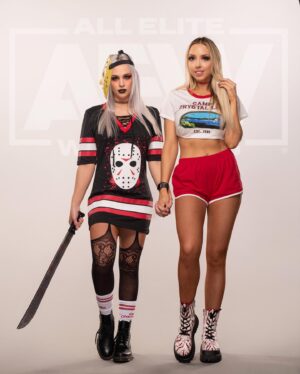 Olivia Kippen Instagram - Happy birthday to my spooky bitch, best friend, twin flame, Virgo baby @alliewrestling ✨ It’s so wild to think that in 2014 when we first met, that today we’d become the people we are today, build the craziest & closest friendship ever, & have the absolute perfect tag team today. Thankful for the wonderful, most caring, and genuine person you are. Happy cake day bestieee! Love youuuu 😭🤍 #FinalGirls #TRENDSETTER🖕🏼😈