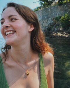 Olivia Morris Instagram - In my beach barbie era Wearing my favourite @missomalondon necklace 💛 @culturalinfluence