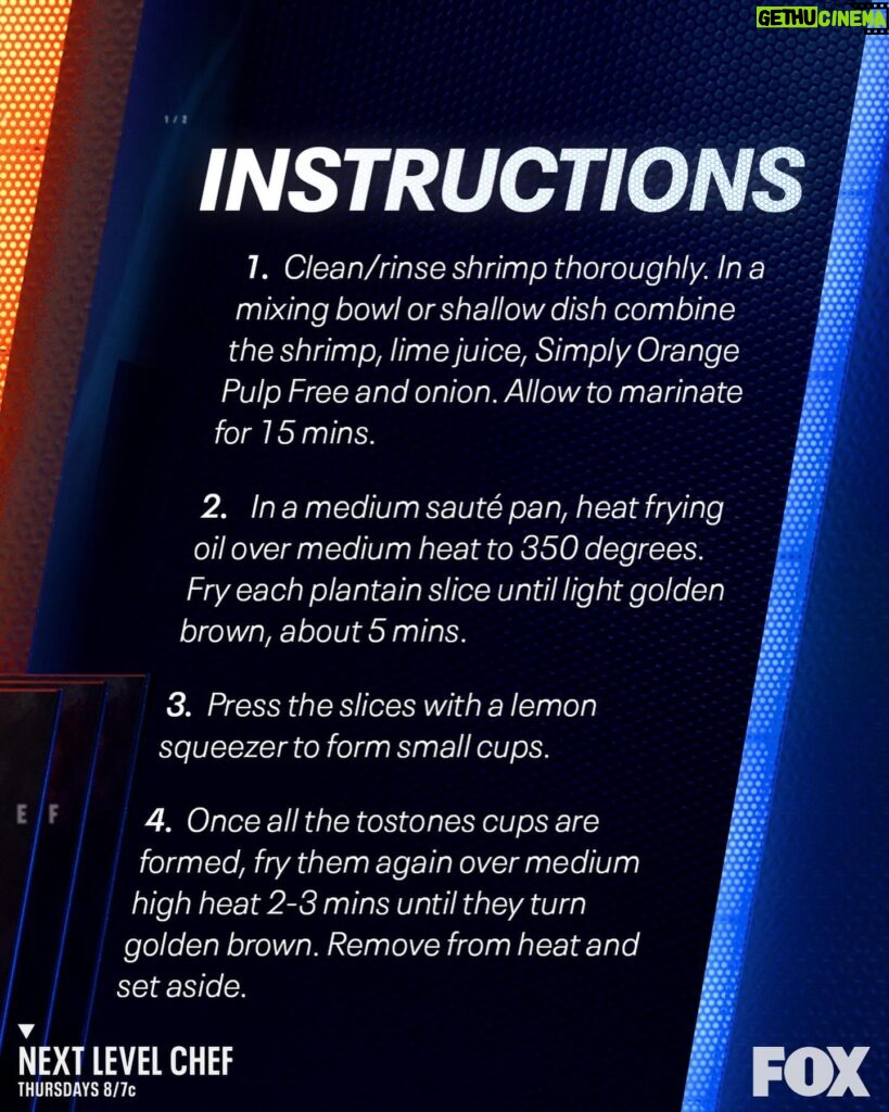 Omallys Hopper Instagram - Chef @cooking_con_omi takes on the Tropical Fish challenge with @SimplyBeverages OJ #sponsored 🍊🐟 Swipe for the full ‘Seafood Ceviche in Tostones Cups’ recipe to elevate your brunch game, and don’t miss #NextLevelChef Thursdays at 8/7c on FOX!
