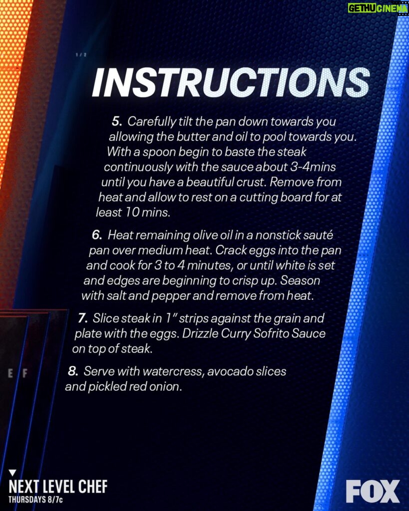 Omallys Hopper Instagram - Sizzling good! 🥩🍳 #sponsored @cooking_con_omi puts her elevated brunch twist on ‘Curry in a Hurry’ with @SimplyBeverages OJ. Swipe for the full ‘Steak & Eggs with Orange Curry Sauce’ recipe and watch #NextLevelChef Thursdays at 8/7c on FOX!