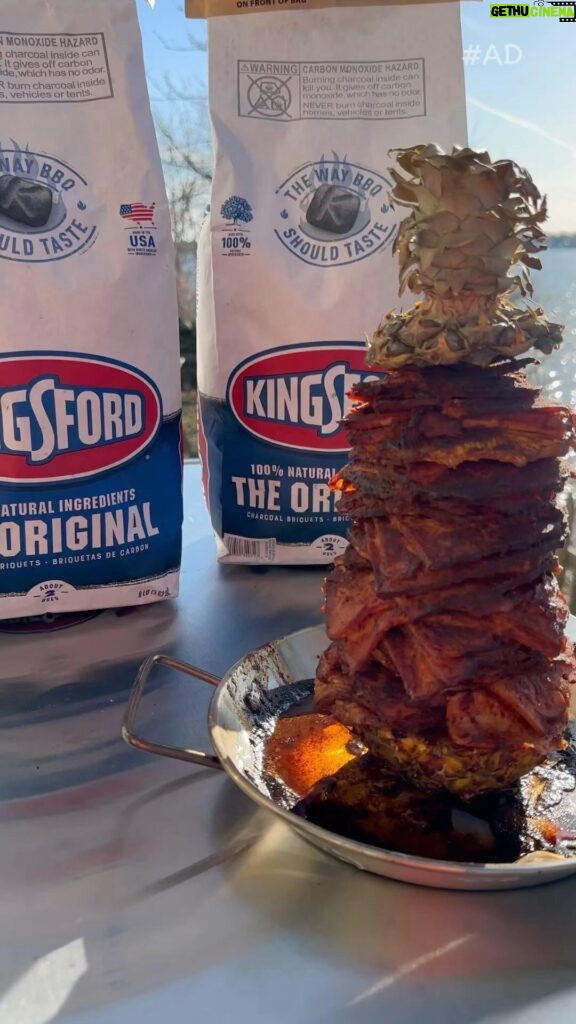 Omallys Hopper Instagram - #ad Hola Mi Gente, Easter Brunch just got a delicious twist! Tacos al pastor with a sweet honey ham surprise on your grill using @kingsford Original Charcoal .... QUE RICOOOOOO 🍯🐰 Recipe link in bio #easterbrunch #tacosalpastor #kingsford Ingredients: - 1 spiral-cut ham (about 5-7 pounds) -7-8 guajillo Chiles -3 tbsp Achiote powder - 1 cup pineapple juice - 1/2 cup orange juice - 1/4 cup chicken stock - 1/4 cup honey - 2 tablespoons olive oil -1 bay leaf -1 chicken bouillon -1 onion - 3 cloves garlic - 2 teaspoons ground cumin - 2 teaspoons paprika - 1 teaspoon chili powder - 1 teaspoon dried oregano - Salt and pepper to taste -1 large pineapple - Kingsford charcoal Instructions: 1.In a skillet, place guajillo chiles and achiote powder with some olive oil to blister until fragrant. 2. In a blender , combine pineapple juice, orange juice, chicken stock , honey, garlic, onion, cumin, paprika, chili powder, oregano, salt, and pepper. Mix well to create the marinade. 3. Place the spiral-cut ham in a large resealable plastic bag or a shallow dish. Pour the marinade over the ham, making sure it’s evenly coated. Seal the bag or cover the dish with plastic wrap, and refrigerate for at least 4 hours or overnight, turning occasionally to marinate evenly. 4. Prepare your grill for indirect cooking using Kingsford charcoal. Light the charcoal and let it burn until the coals are covered with a light ash. 5. Remove the ham from the marinade and reserve the marinade for basting. Place in a skewer plate with pineapple. Cover well with aluminum foil. Place the ham on the grill over indirect heat. 6. Close the lid of the grill and cook the ham for about 15-20 minutes per pound, basting with the reserved marinade every 30 minutes, until the internal temperature reaches 140°F (60°C) for fully cooked ham or 160°F (71°C) for cook-before-eating ham. 7. Once the ham is cooked to your desired temperature, remove it from the grill and let it rest for 10-15 minutes before slicing. 8. Enjoy your Spiral Honey Ham Al Pastor and serve with your favorite sides or use it in sandwiches or tacos for a delicious meal.