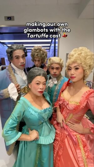 Oon Shu An Instagram - they ATE and left no crumbs. ✨ #glambot 

Tartuffe: The Imposter – playing at Wild Rice @ Funan till 28 April 👀❤️