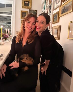 Ophelia Lovibond Instagram - A scrumptious dinner in the most gorgeous home with Janet the puppy as guest of honour ❤️ Thank you @iamlaurajackson for always being the #hostesswiththemostess and @boden_clothing for the #glam #gladrags ✨ Very much kicked off the #partyseason! #bodenclothing #dinnerparty #aboutlastnight