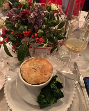 Ophelia Lovibond Instagram - A scrumptious dinner in the most gorgeous home with Janet the puppy as guest of honour ❤️ Thank you @iamlaurajackson for always being the #hostesswiththemostess and @boden_clothing for the #glam #gladrags ✨ Very much kicked off the #partyseason! #bodenclothing #dinnerparty #aboutlastnight