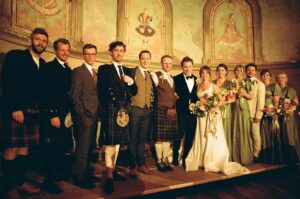 Ophelia Lovibond Instagram - Happy Burns Night! 🏴󠁧󠁢󠁳󠁣󠁴󠁿 Nothing more fun than a ceilidh except maybe a wedding day ceilidh! (Kudos to @janeepstein for stepping in and tying up my train so I could twirl with abandon). And if any brides-to-be are wondering, @halfpennylondon magically designed my voluminous dress precisely so I could dance! 💃🏻 Sláinte Mhath! #burnsnight #ceilidh #danceyourheartout #oidhchebhlasburns #caledonia #🏴󠁧󠁢󠁳󠁣󠁴󠁿 @halfpennylondon @wiltonsmusichall #wiltonsmusichall #meninkilts @naomigogginphotography