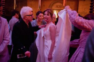 Ophelia Lovibond Instagram - Happy Burns Night! 🏴󠁧󠁢󠁳󠁣󠁴󠁿 Nothing more fun than a ceilidh except maybe a wedding day ceilidh! (Kudos to @janeepstein for stepping in and tying up my train so I could twirl with abandon). And if any brides-to-be are wondering, @halfpennylondon magically designed my voluminous dress precisely so I could dance! 💃🏻 Sláinte Mhath! #burnsnight #ceilidh #danceyourheartout #oidhchebhlasburns #caledonia #🏴󠁧󠁢󠁳󠁣󠁴󠁿 @halfpennylondon @wiltonsmusichall #wiltonsmusichall #meninkilts @naomigogginphotography