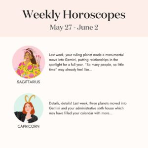 Ophira Edut Instagram - ⬇️👁️ Comment WEEKLY ⬇️ below and we’ll DM you the link to keep reading your full Weekly Horoscope! ⁠
⁠
#astrology #astrotwins #astrostyle #astrologypost #horoscope #horoscopes #weeklyhoroscope #weeklyhoroscopes