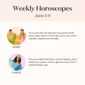 Ophira Edut Instagram - ⬇️👁️ Comment WEEKLY ⬇️ below and we’ll DM you the link to keep reading your full Weekly Horoscope! ⁠
⁠
#astrology #astrotwins #astrostyle #astrologypost #horoscope #horoscopes #weeklyhoroscope #weeklyhoroscopes