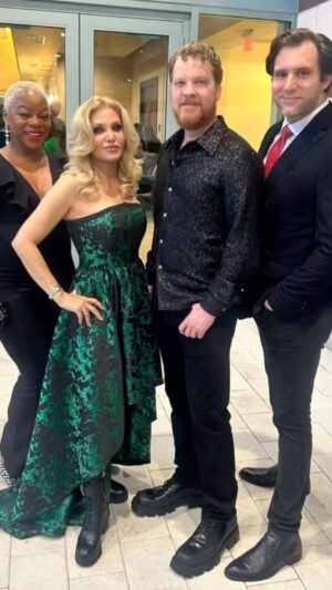 Orfeh Instagram - We all had the most fab time in west palm beach @kraviscenter raising money for the @211_helpline an incredibly worthy cause which we were so happy  to be a part of‼️‼️ Thank you @decoratorguy & @harrison_morgan_nyc for asking us to do this concert for you - what a warm and wonderful room you were… 
Thanks for coming over and handling “your kids” @jmigspr 😜
.
.
.
@kraviscenter 
@211_helpline 
@timothyonline
@stevenjamail
@jmigspr 
@jeromelordetsalon
@ritahazan
#fabulousgown by @deartyler 
#glamsquad is me myself and I 😋