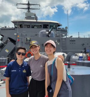 Paige Chua Instagram - My "sailing" days are over but that period remains as one of the most memorable episodes in my life. 

Fair winds and following seas🫡
@singaporenavy 

#LTCSim 

Navy@Vivo