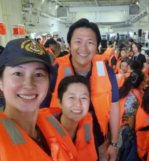 Paige Chua Instagram - My "sailing" days are over but that period remains as one of the most memorable episodes in my life. 

Fair winds and following seas🫡
@singaporenavy 

#LTCSim 

Navy@Vivo