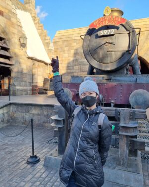 Paige Chua Instagram - Enrolled myself in Hogwarts. I thought that spells and potions might be the next big thing. 

The hat tells me I belong to Gryffindor😇
I'll come back a witch..🤭🤣🤣

#bewitched #spellbound #hogwarts #gryffindor #skilllsfuture #justforlaughs
