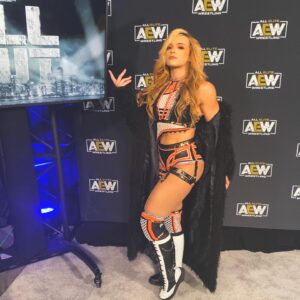 Paige Wooding Instagram - #AEWAllOut