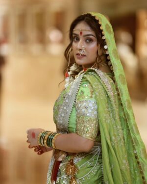 Pallavi Patil Instagram - 💚💚💚
.
.
Photography by @saneshashank 
Makeup by @nupuradeshpande_artistry 
Hair by  @hairandmakeupbyradhe 
Styled by @samprata23
CELEBRTITY management @makeupbyberdesaurabh
Saree @royaltasta
Jwellery @satyamjewellers 
Nath @jizajewellerystudio
.
.
#saree #traditional #punetimes #punetimesfashionweek #pallavipatil