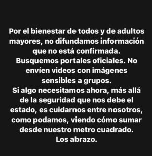 Pamela Sambrano Instagram - A 9 días del mes de Enero, a 9 nueve días de empezar el año, el que debía ser nuestro año…