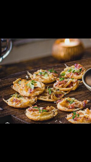 Paola Paulin Instagram - Buon Appetito! 🍽️🎉 I recently had the honor of crafting a custom Italian menu for a special birthday dinner, and what a culinary adventure it was!

We embarked on our gastronomic journey with an appetizing Alsatian onion tart, delicately flavored with fresh thyme and creamy gyre cheese - a tantalizing start that set the tone for the feast to follow. 

Next, we cleansed our palates with my signature refreshing Caprese stack, a vibrant medley of fresh flavors that left us eager for more.

The main event was a feast in itself! We savored my authentic baked Chicken Parmesan, draped in a rich marinara sauce, and accompanied by oven-baked potatoes. Each potato was topped with a delicious blend of buttery cheese, Panko, olive oil, and Parmesan, served in individual ramekins. Adding a touch of healthy greens to our plates, we also enjoyed a side of Julian sautéed organic veggies sprinkled with Celtic salt - the epitome of comfort food heaven!

And to conclude our delectable journey, we indulged in an Italian flourless chocolate torte. Paired with Madagascar vanilla gelato, it offered the perfect balance of decadence and refreshing sweetness - a fitting finale to a fabulous meal.

Every dish was a labor of love, reflecting the rich and robust flavors of Italian cuisine. Swipe through to join me on this gastronomic journey and savor the moments! 🇮🇹✨ #CulinaryAdventure #ItalianFeast #FoodArtistry #BirthdayCelebration #thenutritionchef #privatechef #privatechefexperience