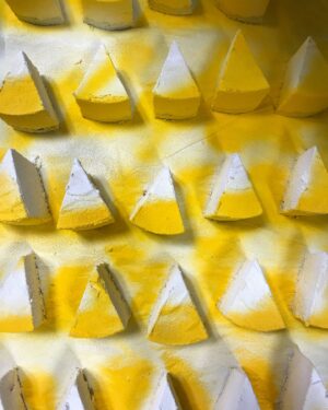 Paola Velez Instagram - NY cheesecake semifrio’s ☺️ (semi frozen custard) shaped to look like a slice of cheesecake 🫡✨

There’s something so soothing to see a little flock of pastries getting ready for the public. A friend mentioned in passing that I live a life that most chefs dream of living. I no longer work in restaurants day to day. But the life folks see me live isn’t the dream we dream of as chefs. Our dream? to be able to freely create for the public without worrying about bills, is. & I’m not there yet. My hustle just looks different in this stage of my career. 

I dream of a day where I can just create and play and feed folks…. But capitalism is a bih… 

What is your ultimate chef dream? 
#nycheesecake #frozentreats