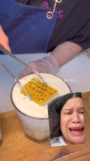 Paola Velez Instagram - I want to try an elote latte 🥹 Dios mio, I’m not fighting at all this spring for my summer body. HELP. 
#chefreation #reactionvideos