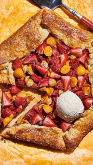 Paola Velez Instagram - GOOSEBERRY, GOOSEBERRY, GOOSEBERRY! Say that phrase 3x and magically my Gooseberry strawberry crostata will appear. 
I remember showing my mom this recipe and her realizing that I somehow found myself loving her favorite fruit the Grosella Espinosa aka cape gooseberries. She told me all about the dulces de grosella that she grew up eating well into adulthood and giggled. 

Traditionally in the Dominican Republic we love to candy, preserve and jamify our fruits to make our sweets treats. We’re not ones for the theatrical pastries, often enjoying un dulce con una galleta de Manteca (enjoying our jams with a “tipico” Dominican butter cracker). 
But what is a crostata other than a buttery flaky fluffy cracker that’s filled with jam. 😱 seems like the perfect Dominican dessert to me. 

If you want to get into this recipe and more like it, preorder my cookbook Bodega Bakes. 
The Gworls know! Preorder now, BAKE LATER! 

Next week we’ll get to see why my pie dough is called the lazy girl pie dough! Thanks for watching! 👋🏽

#crostata #gooseberry #summerfruits