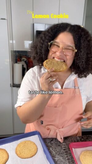 Paola Velez Instagram - The Only Lemon cookie recipe you’ll ever need! 🍋
Today we’re baking an OG recipe from my cookbook Bodega Bakes. THE Lemon cookie, a recipe so good that the kids in my family forgot my name!!! When I would spend away from work for the holiday you could find me with a few dozen of these cookies. Extra lemony zest, juice and citric acid take this lemon cookie to the next level. 

And if you’re like me a sour candy champion, add a few more sprinkles of citric acid to make your mouth look like the war heads packaging 😗

I’m happy to report that the kids in my family have learned that calling me by my name is better than calling me the cookie lady. But that doesn’t mean that they don’t still ask for cookies when they see me (the adults too haha) 

If you want to get into this recipe and more like it, preorder my cookbook Bodega Bakes

PREORDER NOW, BAKE LATER! 🍇

Lemon cookie photo by @laurenviedallen
