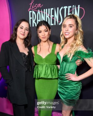 Paola Andino Instagram - Lisa Frankenstein is in theaters now! ⚡️

So grateful to have been a part of this wild, colorful, FUN film with such a talented cast — @kathrynnewton, @colesprouse, @lizasoberano, and @carlagugino to name a few. Thank you @zeldawilliams and Diablo Cody for the opportunity to play Misty. It was truly a gift to work with you, Zelda, and on your spectacular feature debut of all projects! 
Go watch our movie today! I guarantee it’ll be a bloody (😉) good time…🩸🪓 
@lisafrankensteinfilm #lisafrankenstein @focusfeatures 
@henryeikenberry @joeyharrisofficial @bryce_romero29 @jennadavis @trinalafargue 

H&MU: @troublefieldstyle 
Dress: @herveleger