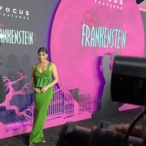 Paola Andino Instagram - Lisa Frankenstein is in theaters now! ⚡️

So grateful to have been a part of this wild, colorful, FUN film with such a talented cast — @kathrynnewton, @colesprouse, @lizasoberano, and @carlagugino to name a few. Thank you @zeldawilliams and Diablo Cody for the opportunity to play Misty. It was truly a gift to work with you, Zelda, and on your spectacular feature debut of all projects! 
Go watch our movie today! I guarantee it’ll be a bloody (😉) good time…🩸🪓 
@lisafrankensteinfilm #lisafrankenstein @focusfeatures 
@henryeikenberry @joeyharrisofficial @bryce_romero29 @jennadavis @trinalafargue 

H&MU: @troublefieldstyle 
Dress: @herveleger
