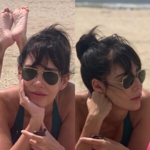 Paola Krum Instagram - Colgada en el viento de la playa...retratada por mi amor @ivanespechegil ❤️