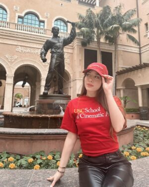 Paris Smith Instagram - i’m so proud and excited to be attending @usccinema  for my MFA in Writing for Film and TV ❤️ this will be my home for the next 2 years and i can’t wait for this incredible journey! i’m so honored and grateful to be back at USC and to be a part of the top film school 🥰 #fighton