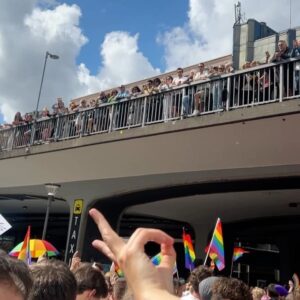 Parisa Amiri Instagram - Inga segrar, inga friheter kan tas för givet! HAPPY och fortsatt stridbart @stockholmpride - för att INGENS rättigheter får bli förhandlingsbara, tyvärr något vi aldrig kan sluta slå vakt om. ❤️‍🔥🏳️‍⚧️🏳️‍🌈