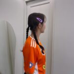 Park Ha-na Instagram - @sbs_goal 🧡 골때리는 그녀들 SBS컵 4강전!! FC액셔니스타 VS FC발라드림 수요일밤 9시! 오늘밤~ 많은 시청 부탁드립니다~