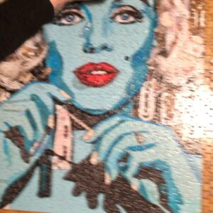 Parker Posey Instagram - Friday night was SO FUN!♥️👏🏻thank you @jasonmecier for this amazing puzzle—it’s a puzzle within a puzzle since it’s a mosaic collage!  We got to see your brilliant work up close♥️♥️♥️hope there’s more!