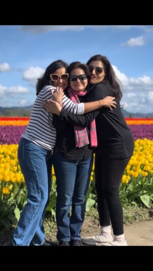 Parna Pethe Instagram - We3 on P3 
🫠 #iykyk 

अमेरिका दौरा : पोरींना आवरा ✔️ 
—

🌷🌷🌷

—

vc @ninad.limaye @smdhtrd 💙