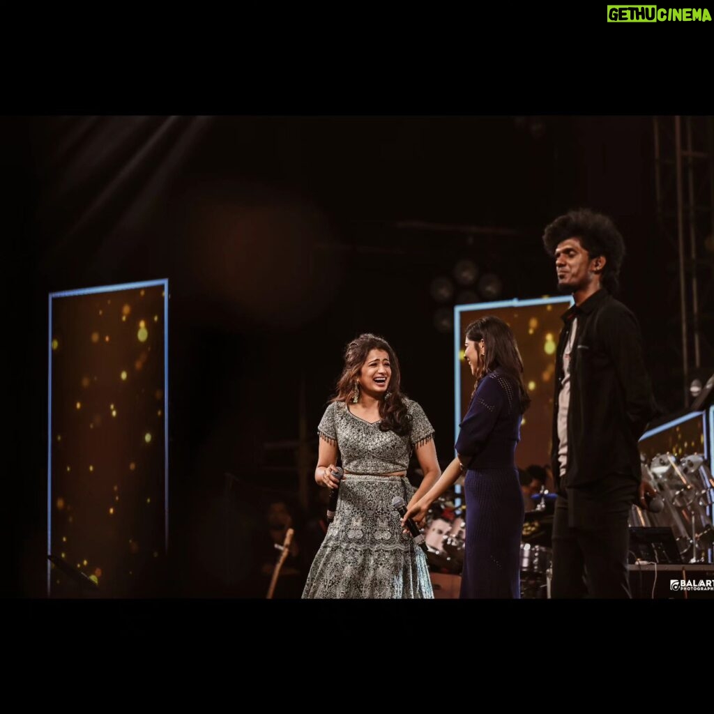 Parvathy Venkitaramanan Instagram - One of the best show we hosted lately 🔥❤️ With my thangams @bjbala_kpy 🤎 Muah @trichymakeupartistry_suganya Photography @balaartphotography Wearing @lithas_rentals Jewellery @chennai_jazz