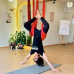 Parvathy Venkitaramanan Instagram - And Parus aerial journey begins..✨ Joining Aerial yoga was a dream and glad that i found this beautiful place 🧚🏿‍♀️ Day 1 of my aerial yoga with @aulayaa_yogastudio ✨ #parvathy #aerialyoga #love #yoga