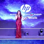Parvathy Venkitaramanan Instagram - Stage magic ✨ . Shot @babu_bp_23 . Muah @honeylang_makeup_artist . Wearing @lithas_rentals #parvathy #anchorlife #hp #lovewhatyoudo