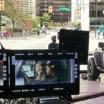 Pascale Hutton Instagram - You would never guess I had motion sickness during this scene. That massive screen sure plays tricks on you!!! 🤢 #DoubleLifeMovie #May5 🎥: @pieterstathis