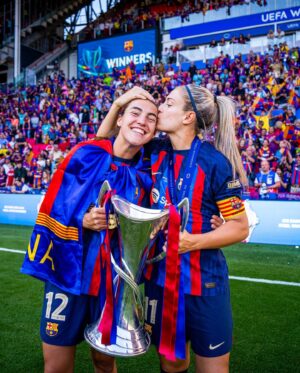 Patri Guijarro Instagram - CAMPEONAS DE EUROPA 2023 🏆💙❤️✌🏼
