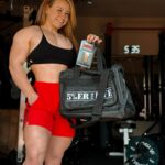 Patricia Parker Instagram - MONTHLY @5percentnutrition GIVEAWAY! Save this post, follow @5percentnutrition, and tag a friend in the comments for a chance to win an autographed Microbrawler 5% gym duffel bag 5% socks! I’ll choose a winner in the next 48 hours and edit this post to reflect that 🤓💪🏼