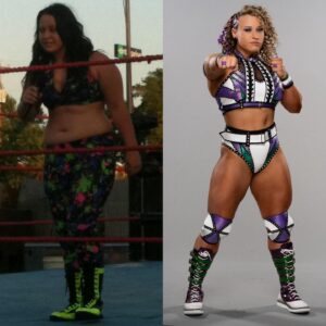 Patricia Parker Instagram - Facebook reminded me that 14 years ago today, I did my very first promo in front of 11 people. 

Serious question though - do I bring back this glow in the dark wrestling gear? 👀
