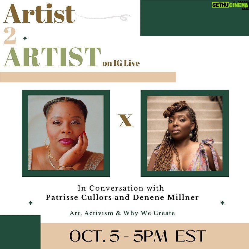 Patrisse Cullors Instagram - Exciting news, art enthusiasts! 🎨 We’re thrilled to launch our “Artist 2 Artist” series on IG Live, where inspiring new artists engage in conversation and collaboration! This is your exclusive pass to explore fresh, innovative talent and witness the magic that happens when creative minds unite. Each episode promises unique insights, captivating art, and a celebration of the transformative power of creativity. Save the date, follow us, and immerse yourself in a world where art speaks, connects, and captivates! #Artist2Artist #AbolitionistAesthetics 🌟 The first artist I’ll be in conversation with is @mybrownbaby who JUST dropped a novel, One Blood, out in all bookstores and online platforms. It’s a gorgeous read and it deserves all the love. We will be meeting at 5pm est/2pm pst, October 5th. Can’t wait to hang with the team.
