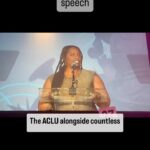 Patrisse Cullors Instagram - In 2011, almost 13 years ago, I called ACLU SoCal into an epic collaboration after reading their 86 page complaint against the Los Angeles Sheriff’s department. I toured my first performance art piece, Stained: An Intimate Portrayal of State Violence and called on my community to help me bring this work to life. What would develop is @dignityandpowernow my first grassroots organization that used my families story to take on the largest jailer in the world. DPN is still going strong and has been one of the most powerful orgs in concert with so many orgs in LA county. I am grateful ACLU asked me to speak about my art and activism work, and our long time collaboration to change and transform LA county. @jessicaraefarris thank you for capturing this moment. ❤️🙏🏾 #aclu #centennial #dpn